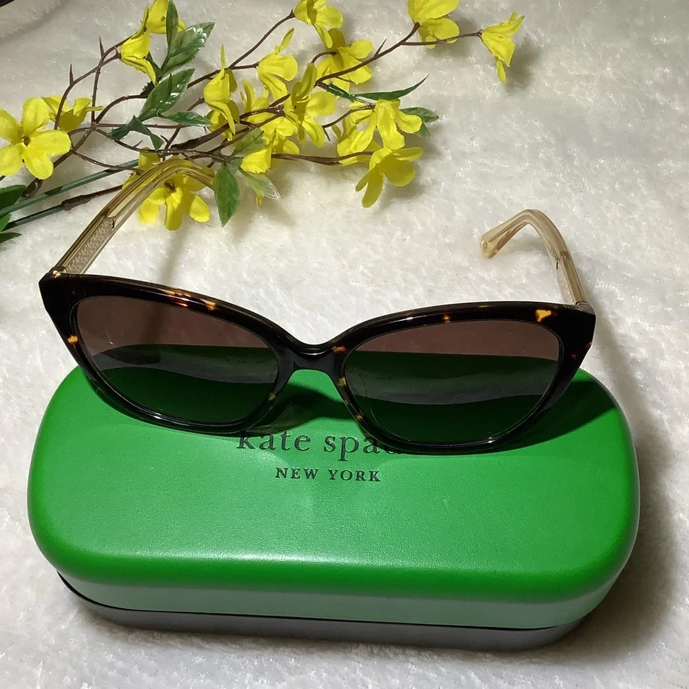Kate Spade Brown Tortoise Sunglasses - Picture 2 of 11